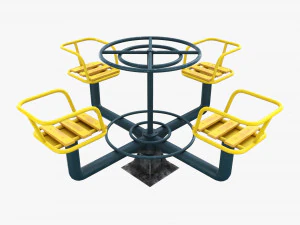 Merry-Go-Round 4-zits 3D Model
