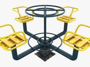 Merry-Go-Round 4-Seat 3D Model