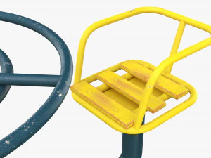 Carrossel de 4 lugares Modelo 3D