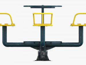 Carrossel de 4 lugares Modelo 3D