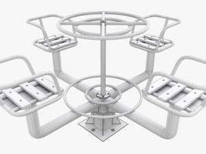 Merry-Go-Round 4-Seat 3D Model