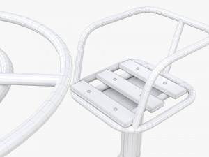 Merry-Go-Round 4-Seat 3D Model