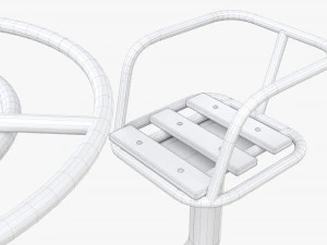 Carrossel de 4 lugares Modelo 3D