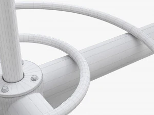 Carrossel de 4 lugares Modelo 3D