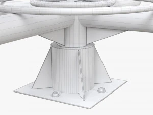 Carrossel de 4 lugares Modelo 3D