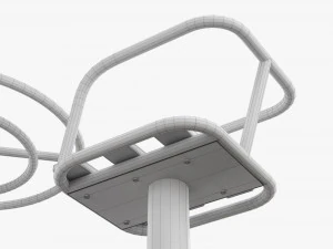 Carrossel de 4 lugares Modelo 3D