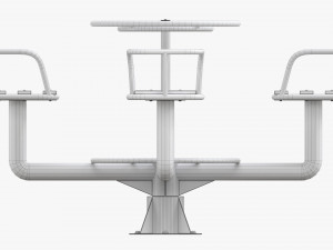 Merry-Go-Round 4-Seat 3D Model