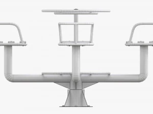 Carrossel de 4 lugares Modelo 3D