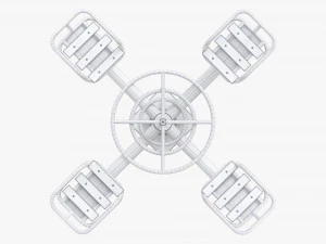 Carrossel de 4 lugares Modelo 3D