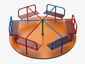Merry-Go-Round Carousel 05 3D मॉडल