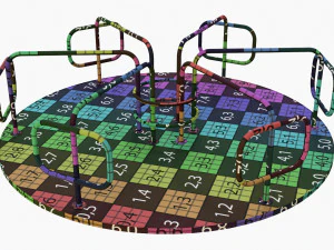 Merry-Go-Round Carousel 06 3D Model