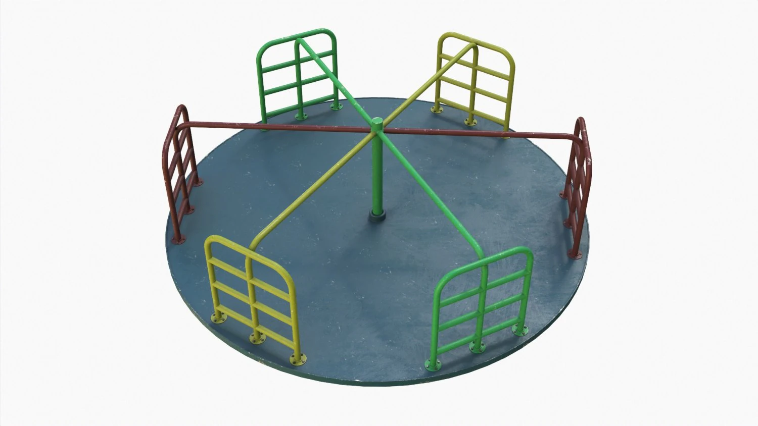 Merry-Go-Round Carousel 07 3D Model .c4d .max .obj .3ds .fbx .stl .blend 