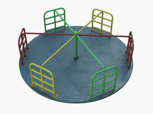 Merry-Go-Round Carousel 07 3D Model