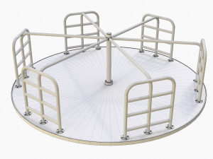 Merry-Go-Round Carousel 07 3D मॉडल