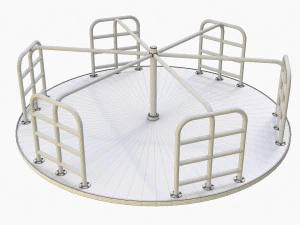Merry-Go-Round Carousel 07 3D Model