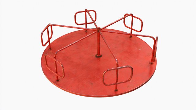 Merry-Go-Round Carousel 08 Model 3D .c4d .max .obj .3ds .fbx .stl .blend 