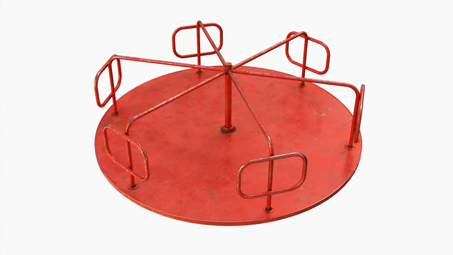 Merry-Go-Round Carousel 08 3D Model .c4d .max .obj .3ds .fbx .stl .blend