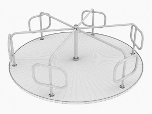 Merry-Go-Round Carousel 08 3D Model