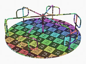 Merry-Go-Round Carousel 08 3D Model