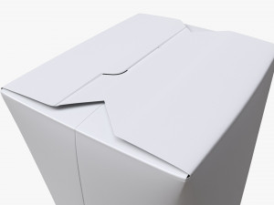 Microwavable Paper Take-Away Container Closed 3D 模型
