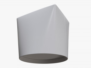 Microwavable Paper Take-Away Container Closed 3D 模型
