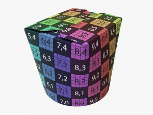 Microwavable Paper Take-Away Container Closed 3D 模型