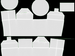 Microwavable Paper Take-Away Container Closed 3D 模型