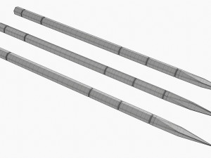 Needles Throwing Hexagonal Modèle 3D
