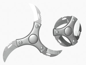 Ninja Shuriken Circular Dagger Shinobu 3D Модель