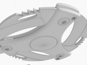 Ninja Shuriken Circular Dagger Shinobu 3D Модель