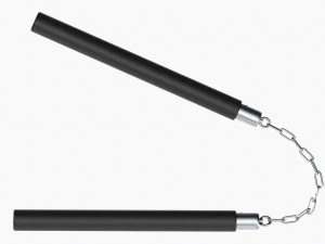 Nunchaku Chain Light Plastic 3D Model