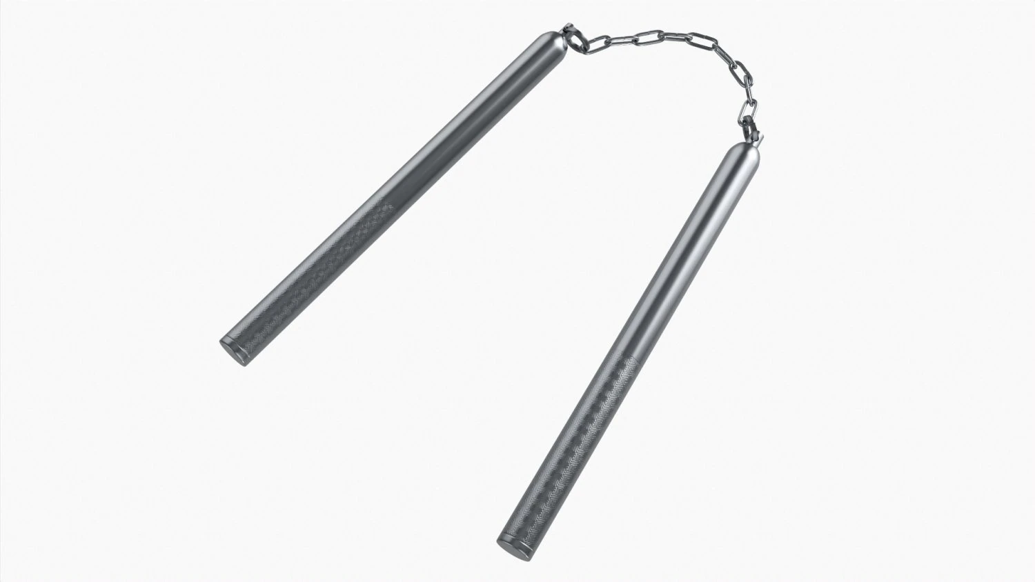 Nunchaku Chain Metal 3D Model .c4d .max .obj .3ds .fbx .stl .blend 