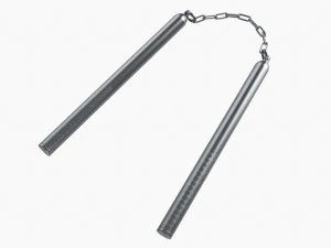 Catena Nunchaku in metallo Modello 3D