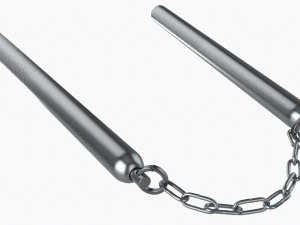 Nunchaku Chain Metal 3D Model