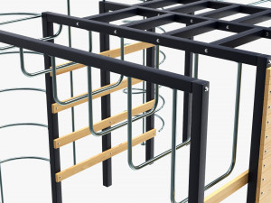 Outdoor Playground Mountain Stairs Set Modèle 3D