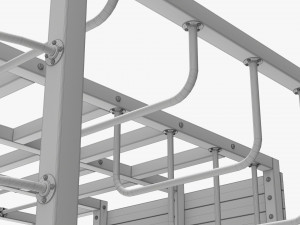 Outdoor Playground Mountain Stairs Set Modèle 3D