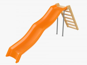 Outdoor Playground Slide 3D Model