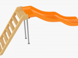 Outdoor Playground Slide 3D Model