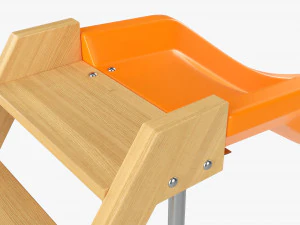Outdoor Playground Slide 3D Model