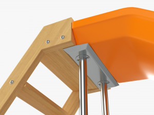 Outdoor Playground Slide 3D Model