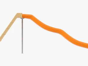Outdoor Playground Slide 3D Model