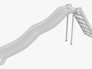 Outdoor Playground Slide 3D Model
