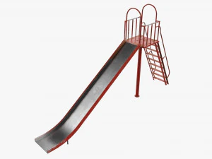 屋外遊び場の滑り台 02 3Dモデル