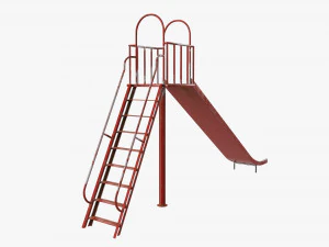 Outdoor Playground Slide 02 3D Model