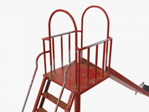 Outdoor Playground Slide 02 3D Модель