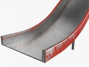 Outdoor Playground Slide 02 3D Model