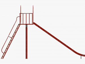 Outdoor Playground Slide 02 3D Модель