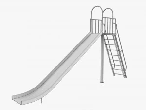 Outdoor Playground Slide 02 3D Model