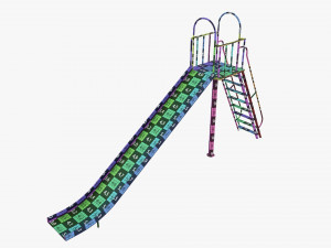 Outdoor Playground Slide 02 3D Модель