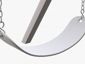 Outdoor Playground Swing Set 01 3D-Modell